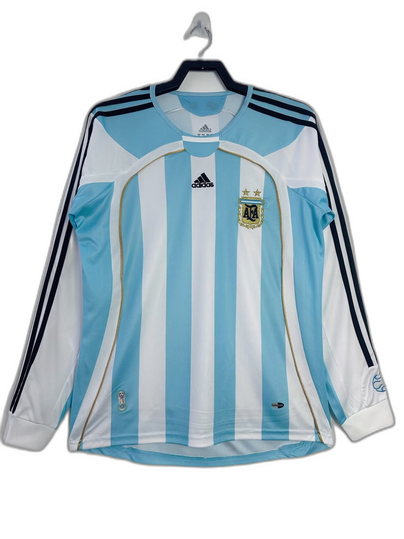 Argentina 06/07 I Home Jersey - Long Sleeve Retro Version